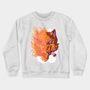 Metal Cyber Wolf Unleashed Crewneck Sweatshirt